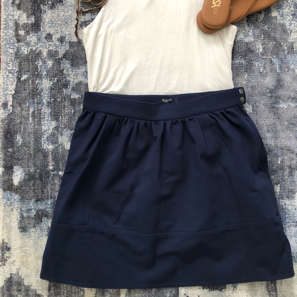 Navy blue Madewell skirt